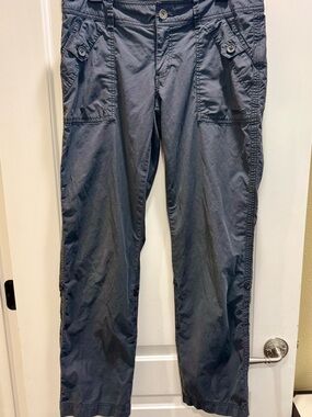 Marmot Pants Womens 12 Gray Hiking Outdoor Lightweight Roll *flaw* See Pic